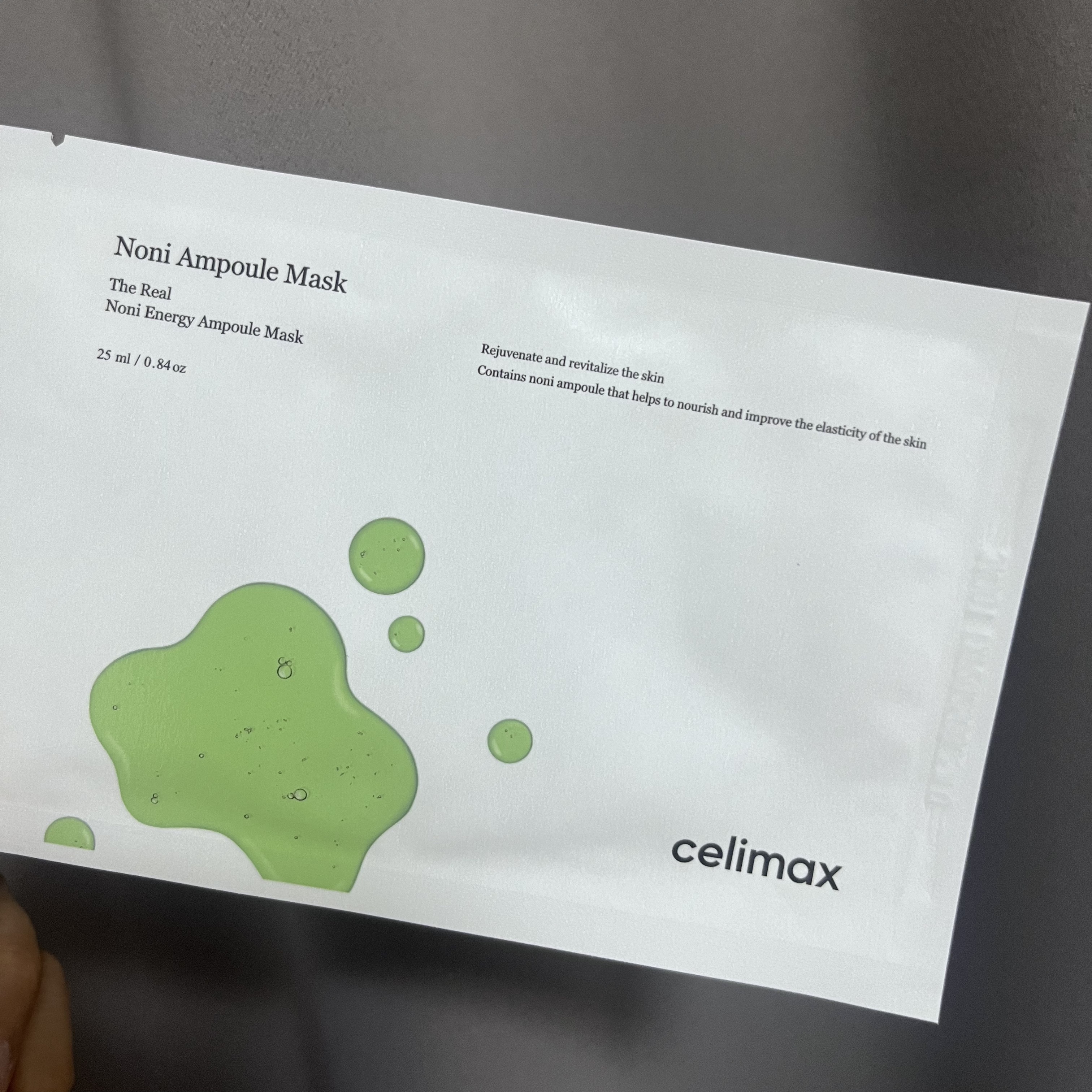 ノニアンプルマスク/celimax/シートマスク・パックを使ったクチコミ（1枚目）