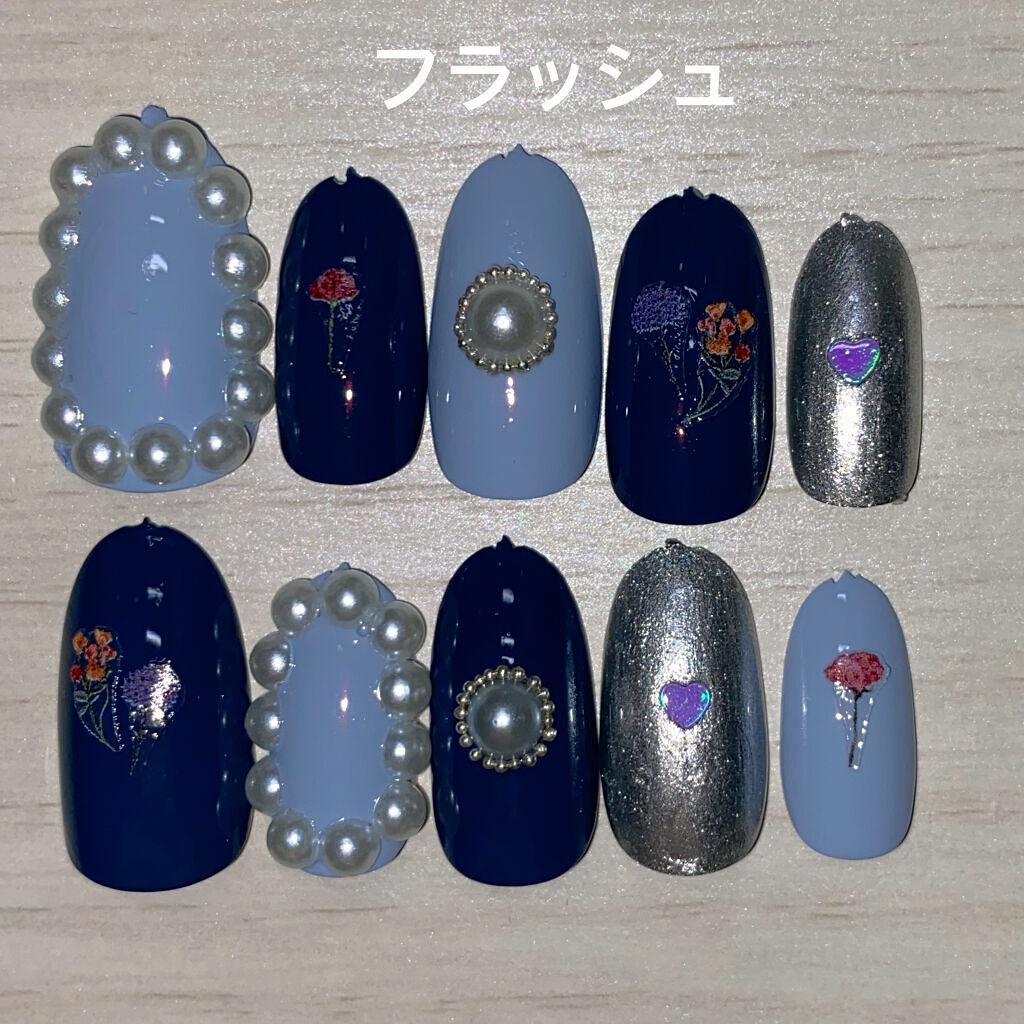 ネイルシール/セリア/ネイルシールを使ったクチコミ（2枚目）