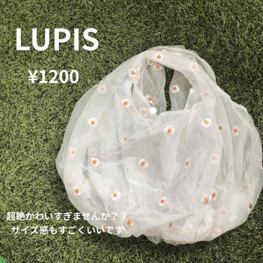 フラワードットチュールハンドバッグ/ホワイト LUPIS