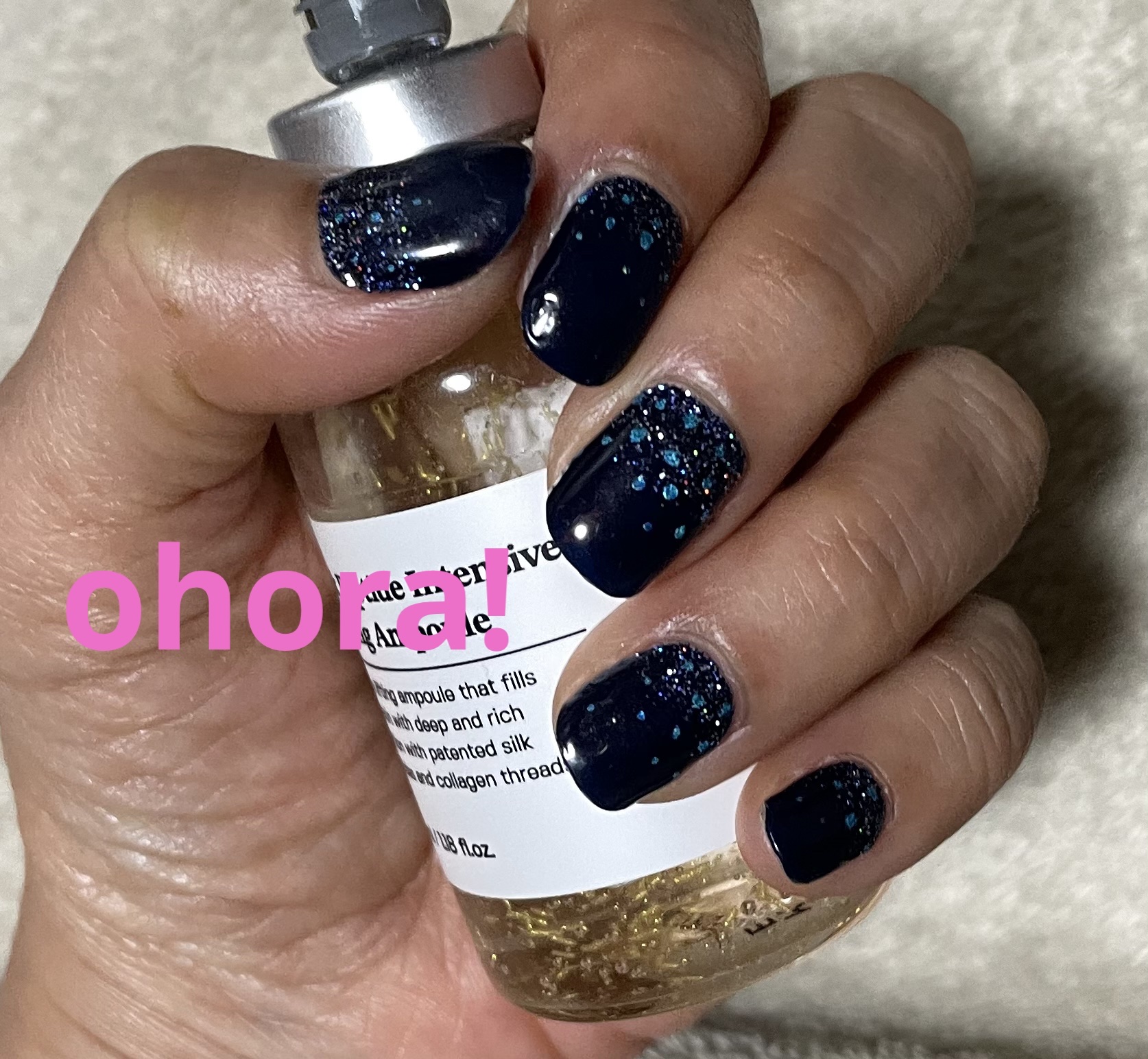 セミキュアジェルネイル（ハンド） ND-098 N Polaris (キャンプコレクション)/ohora/ネイルシールを使ったクチコミ（1枚目）