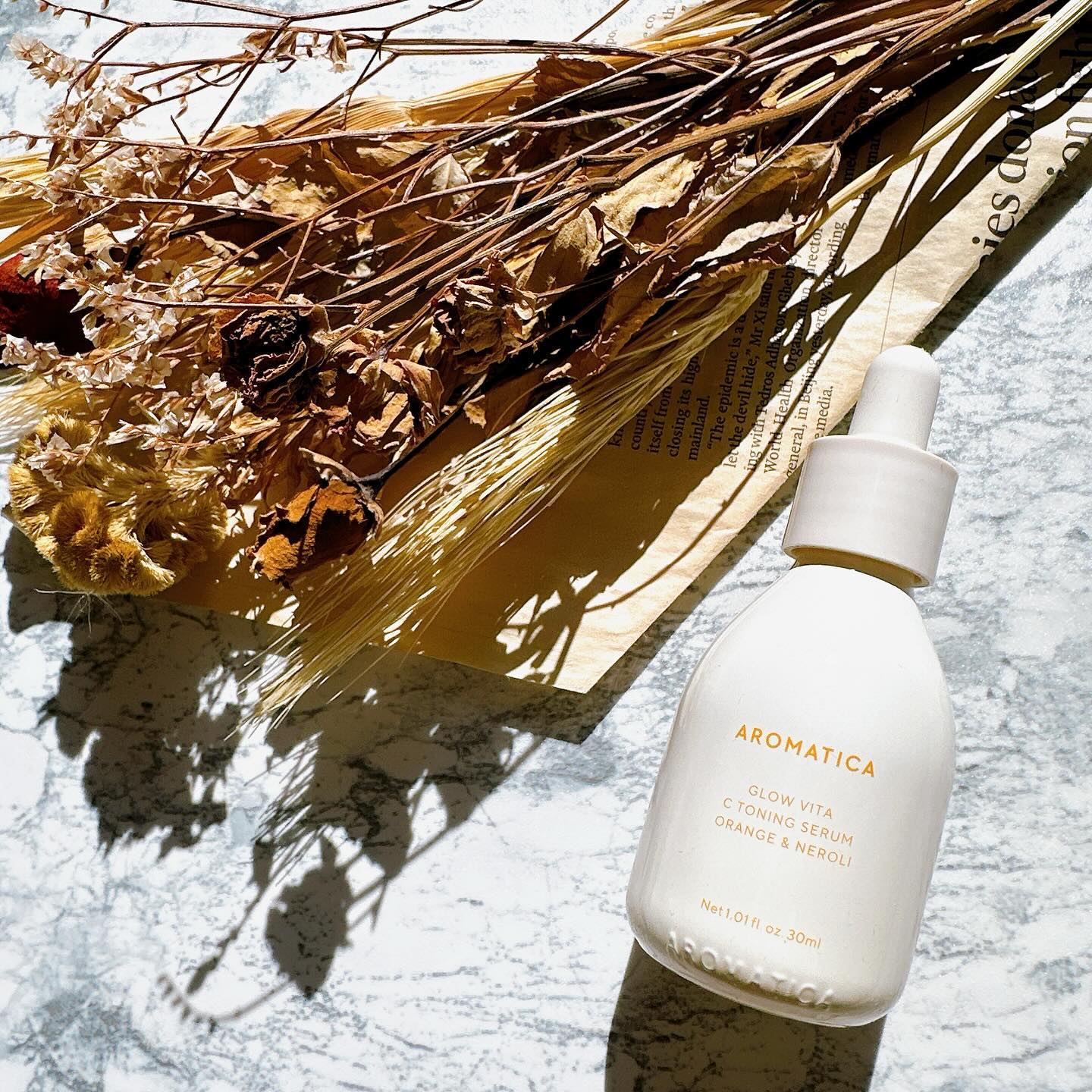 グロービタCトーニングセラム/AROMATICA/美容液を使ったクチコミ（2枚目）