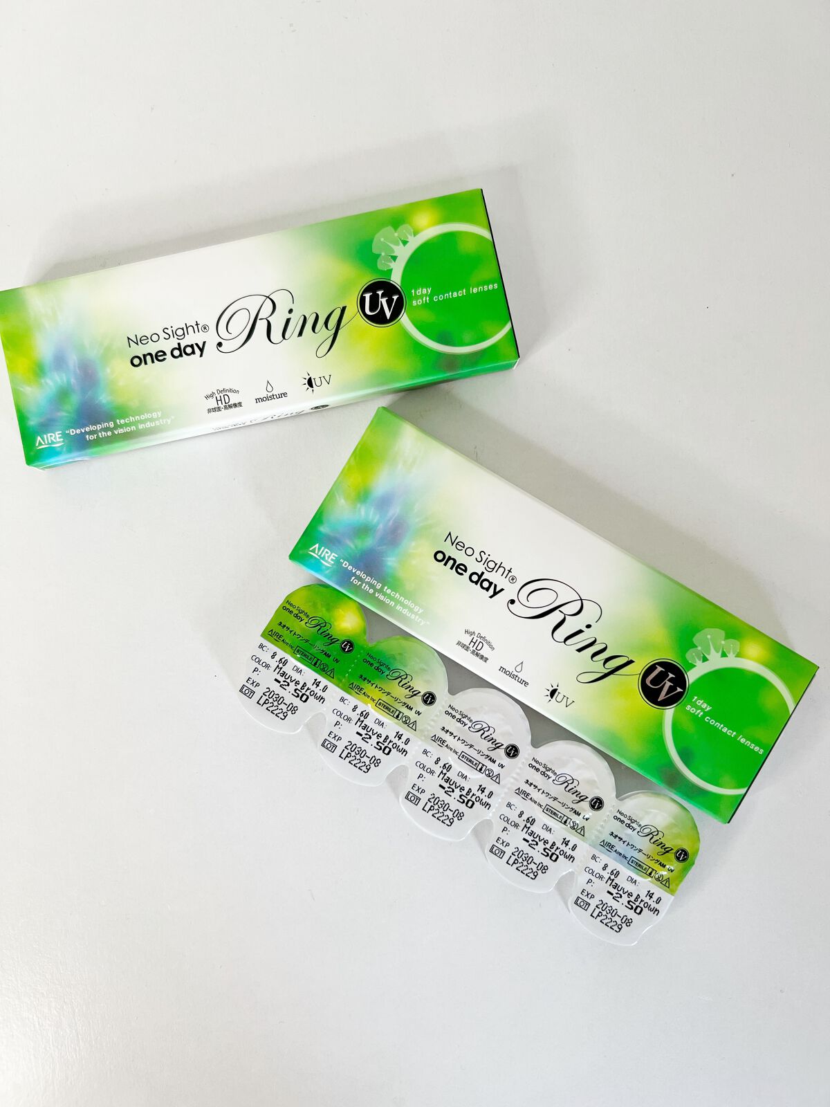ネオサイトワンデー リングUV/Aire/ワンデー(1DAY)カラコンを使ったクチコミ(3枚目)