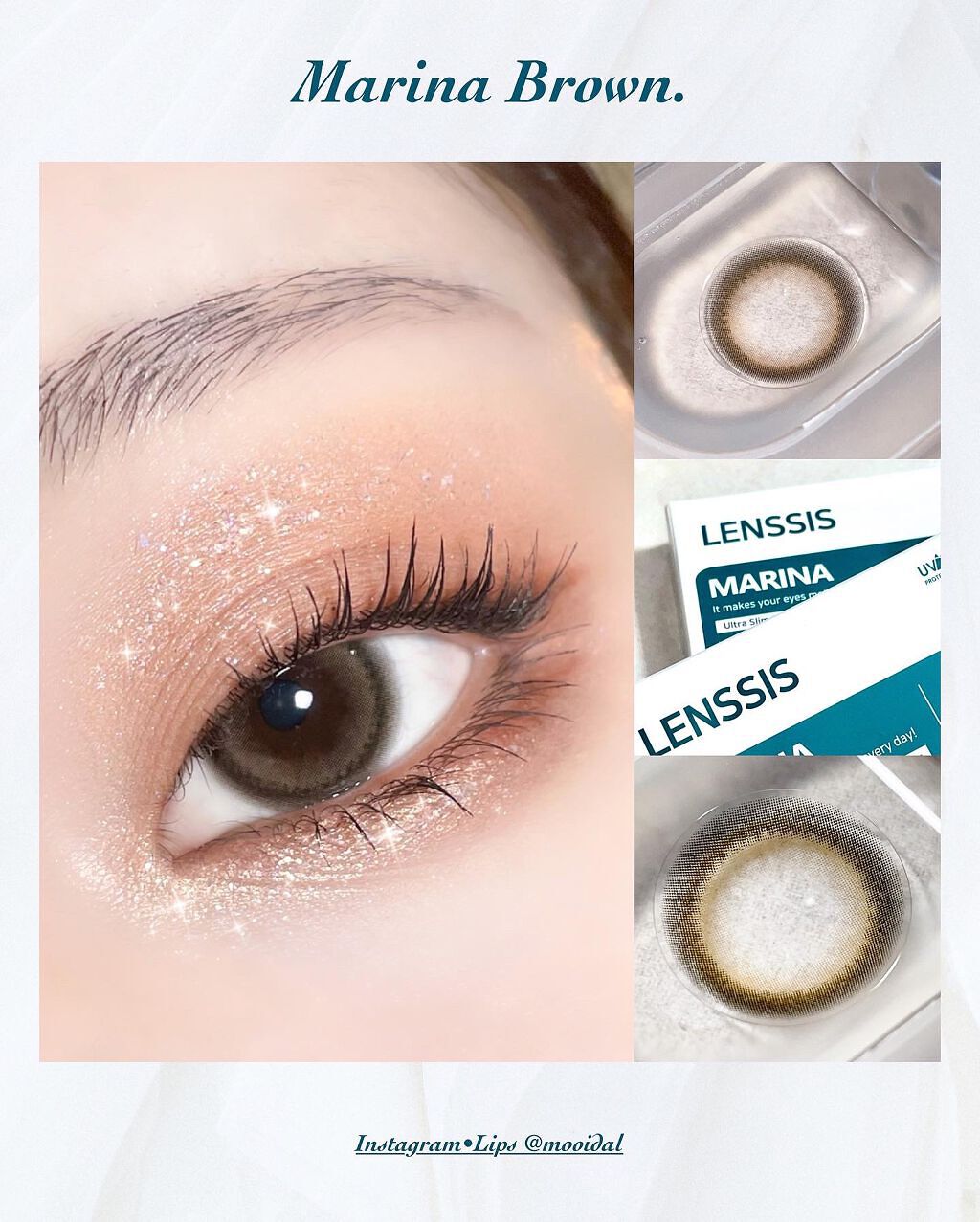 ツキ on LIPS 「LENSSISの可愛すぎる新作カラコンのご紹介🤎_____..」(2枚目)