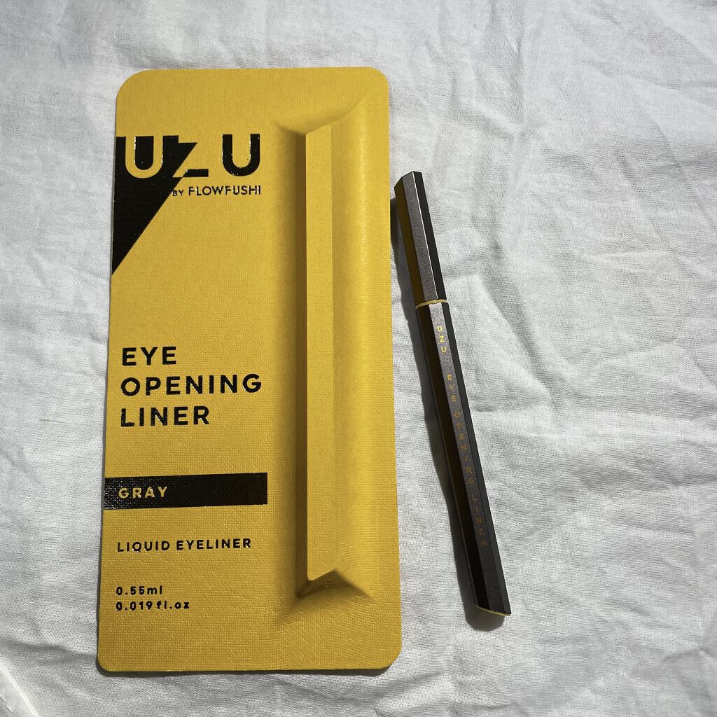 EYE OPENING LINER/UZU BY FLOWFUSHI/リキッドアイライナーを使ったクチコミ（1枚目）
