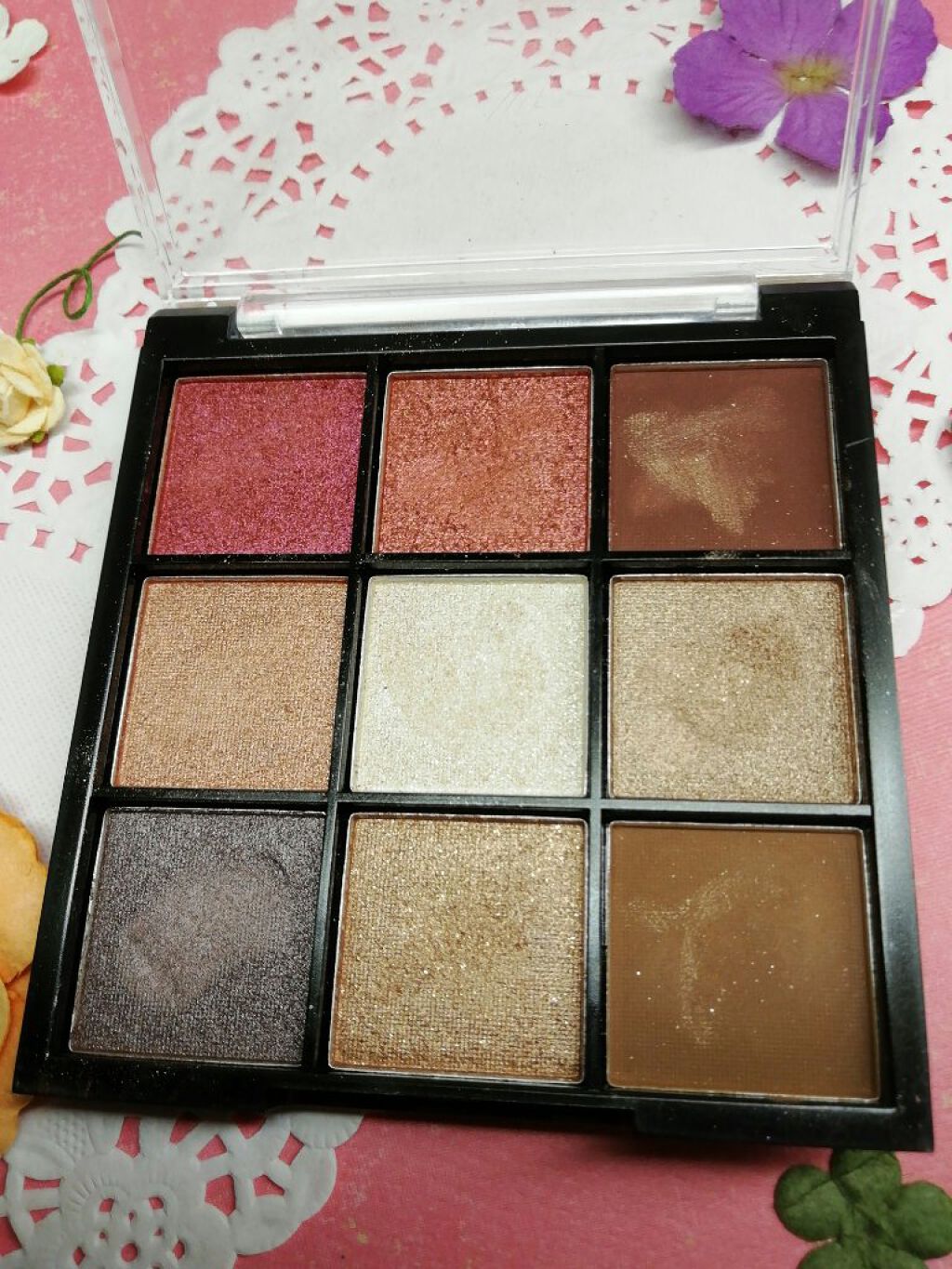 UR GLAM　BLOOMING EYE COLOR PALETTE/U R GLAM/アイシャドウパレットを使ったクチコミ（2枚目）
