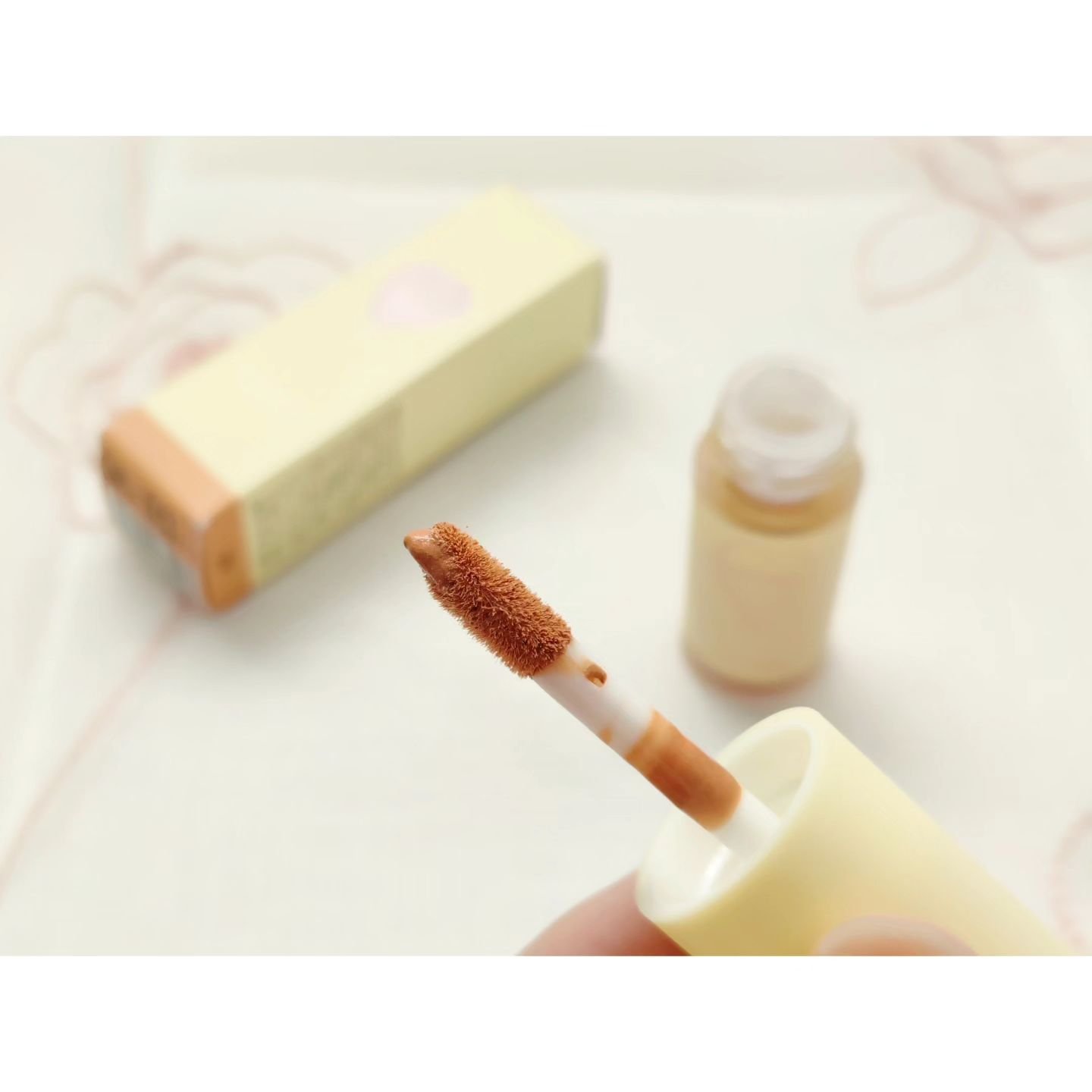 リップ＆チーク アムールベージ/WHOMEE/ジェル・クリームチークを使ったクチコミ（2枚目）