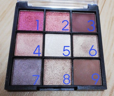 UR GLAM　BLOOMING EYE COLOR PALETTE/U R GLAM/パウダーアイシャドウを使ったクチコミ（2枚目）