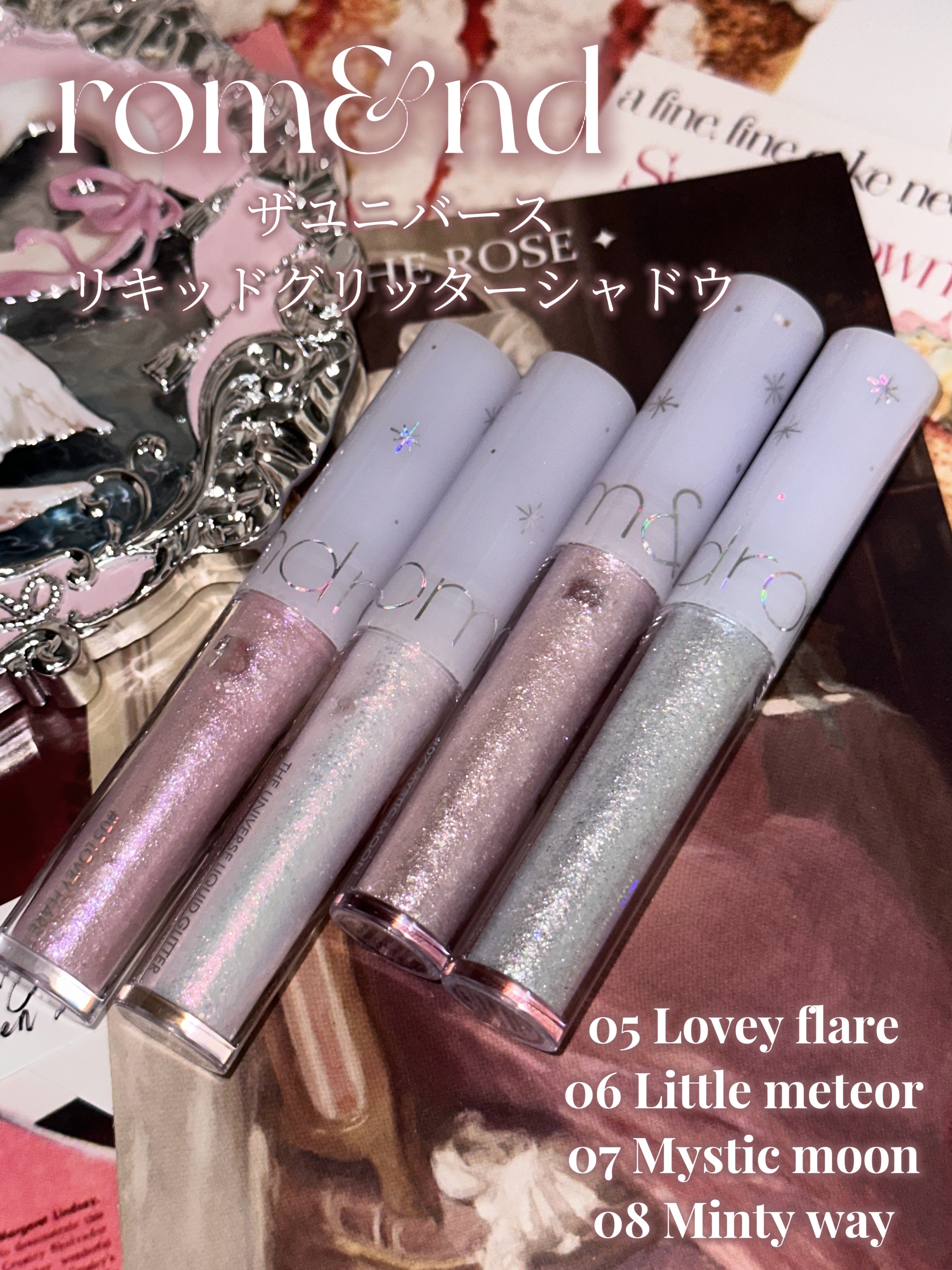 リキッド グリッター シャドウ/rom&nd/グリッターを使ったクチコミ（2枚目）