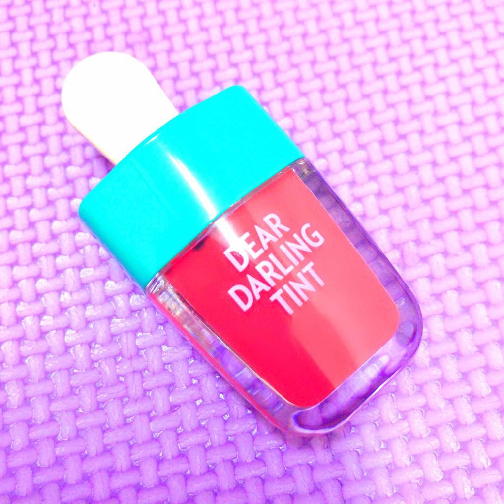 ディアダーリン ウォータージェルティント （アイスティント）/ETUDE/口紅を使ったクチコミ（1枚目）