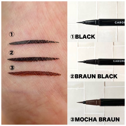 ウォータープルーフ リキッドアイライナー/CAROME./リキッドアイライナーを使ったクチコミ(4枚目)