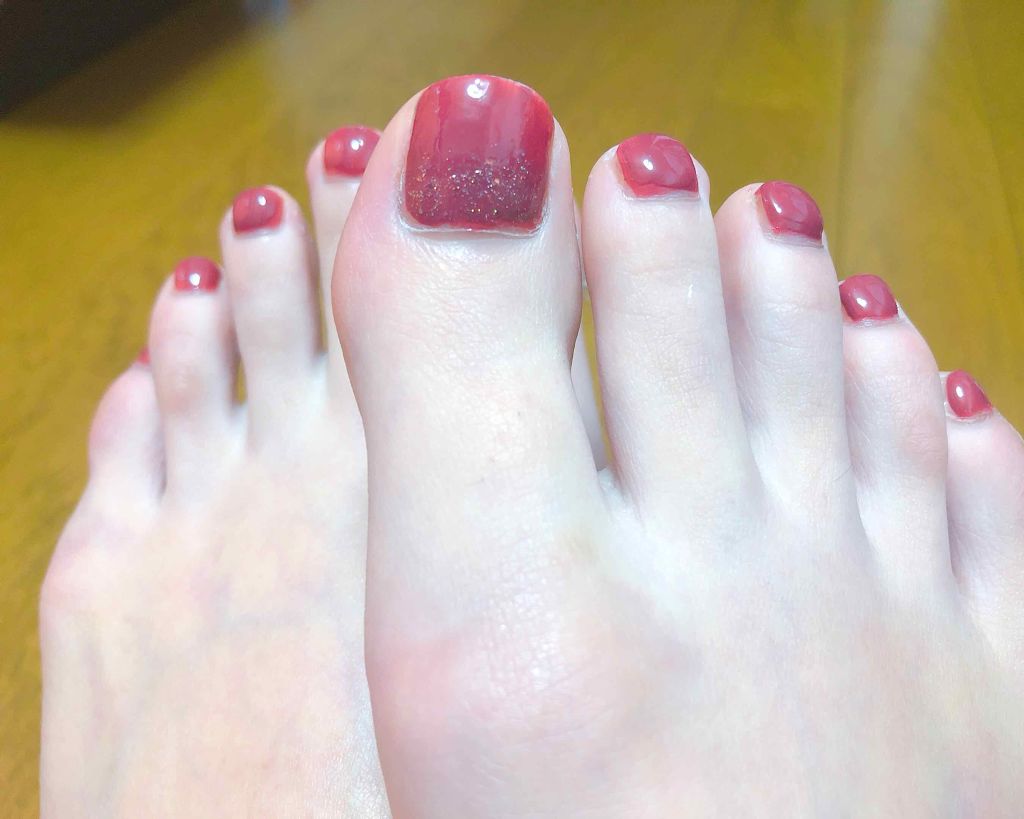 ミニネイル RD07 グラマラスルビー/パラドゥ/マニキュアを使ったクチコミ（1枚目）