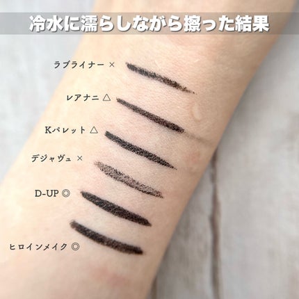 1DAY TATTOO プロキャスト ザ・アイライナー/K-パレット/リキッドアイライナーを使ったクチコミ(10枚目)