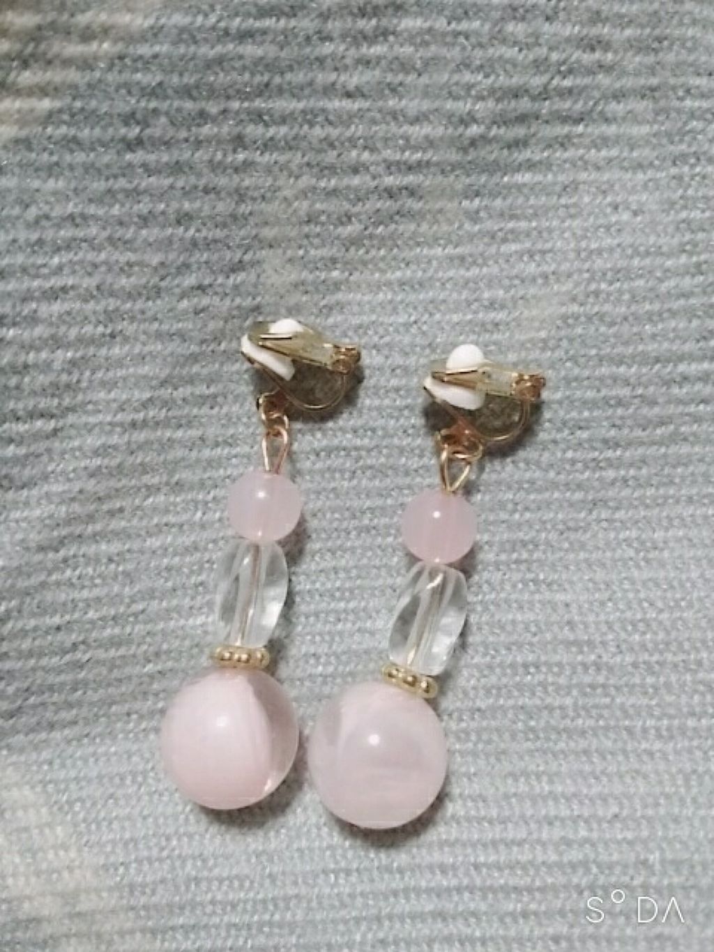 クリアビーズMIXイヤリング/キャンドゥ/その他を使ったクチコミ(2枚目)