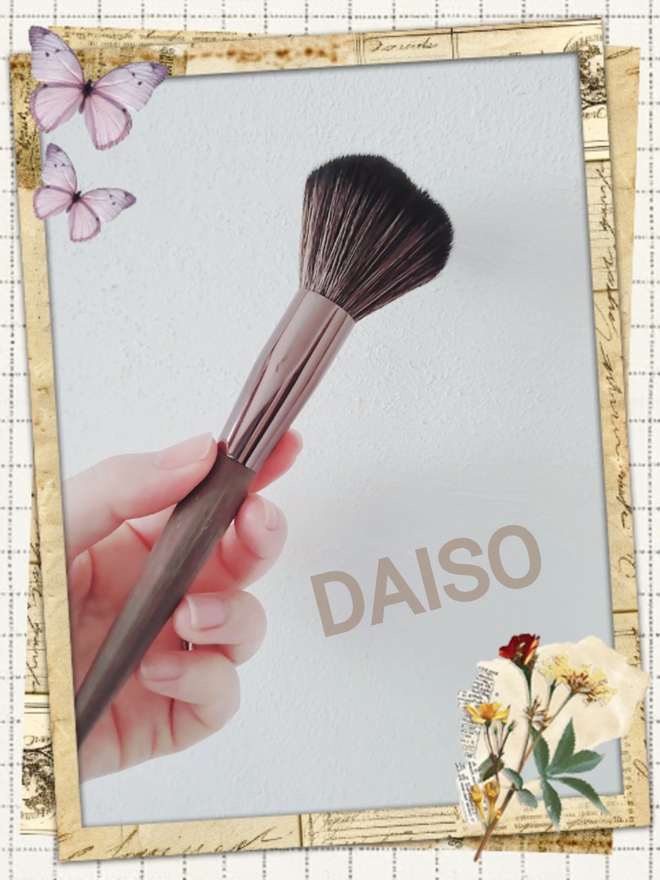 ポイントブラシ（コーヒーハンドル）/DAISO/メイクブラシを使ったクチコミ（1枚目）