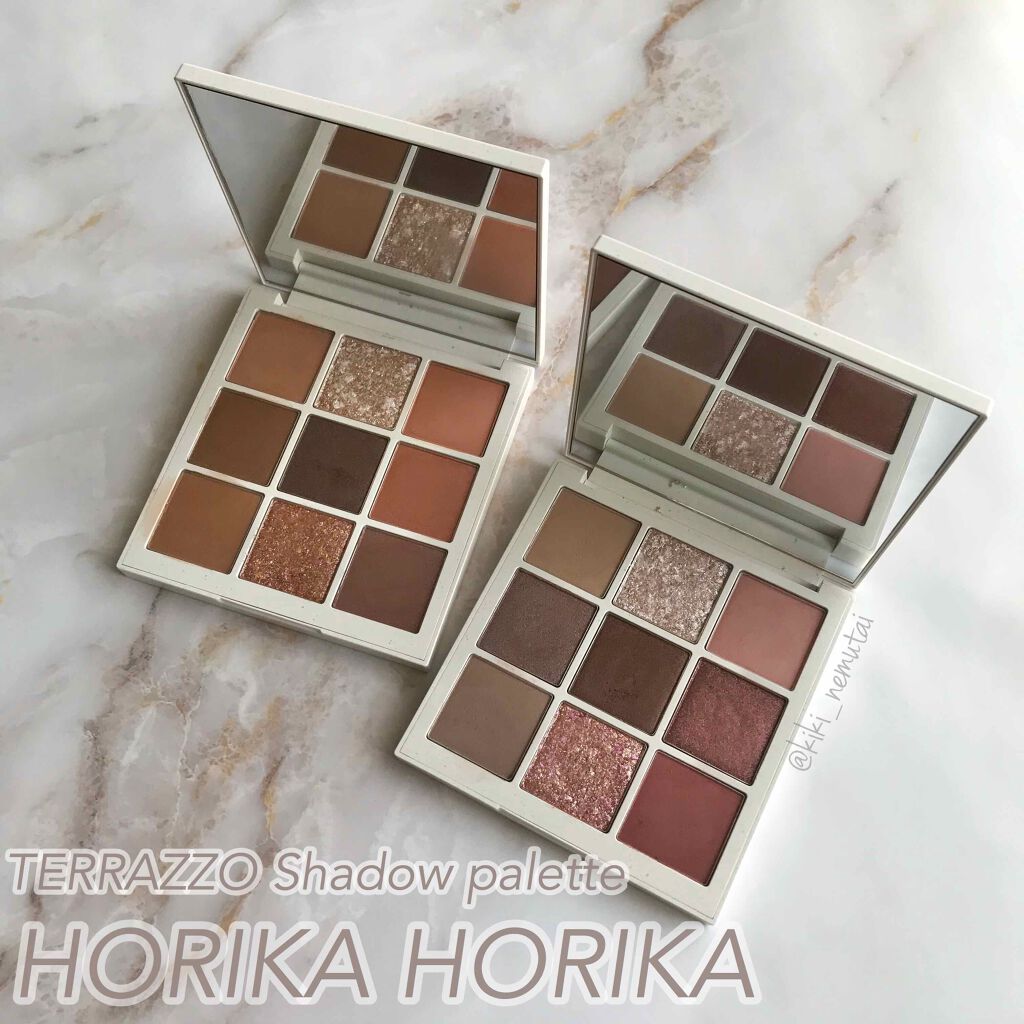 ______________________________

☑︎ホリカホリカ
   テラゾーシャドウパレット
　01アーシー,02ダスティ

　各¥3270(Qoo10公式)
______________________________