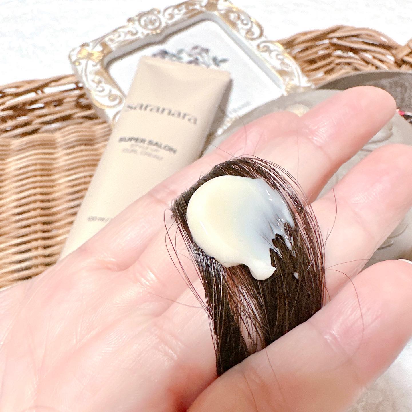 スーパーサロンスタイルアップカールクリーム/SARANARA/ヘアワックス・クリームを使ったクチコミ（3枚目）