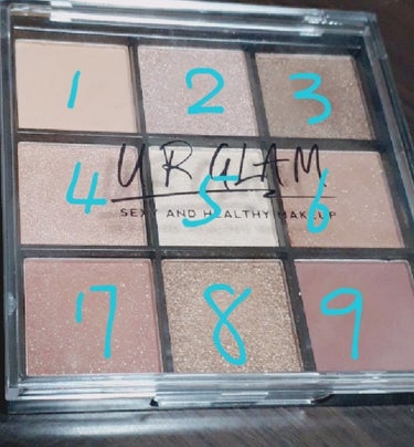 UR GLAM　BLOOMING EYE COLOR PALETTE/U R GLAM/アイシャドウパレットを使ったクチコミ（1枚目）