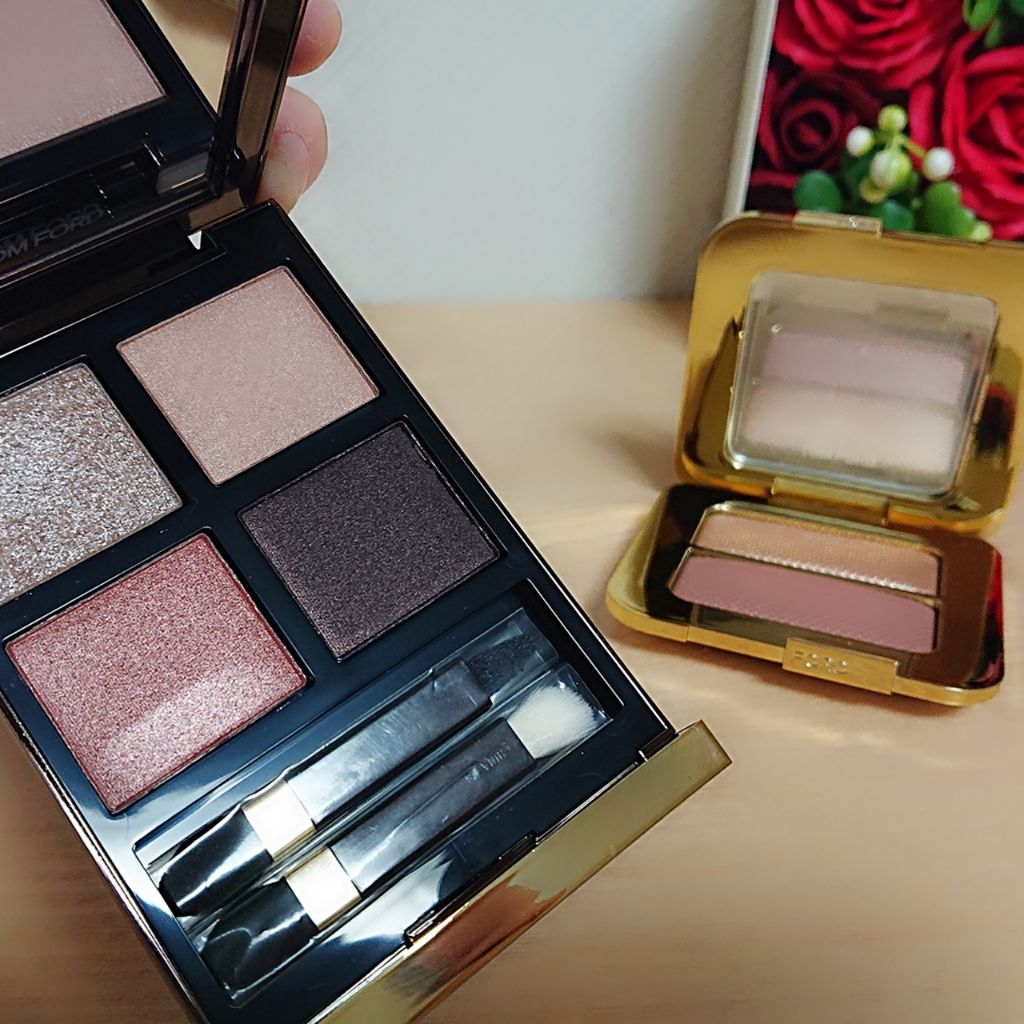 シアーハイライティングデュオ/TOM FORD BEAUTY/パウダーハイライトを使ったクチコミ（2枚目）