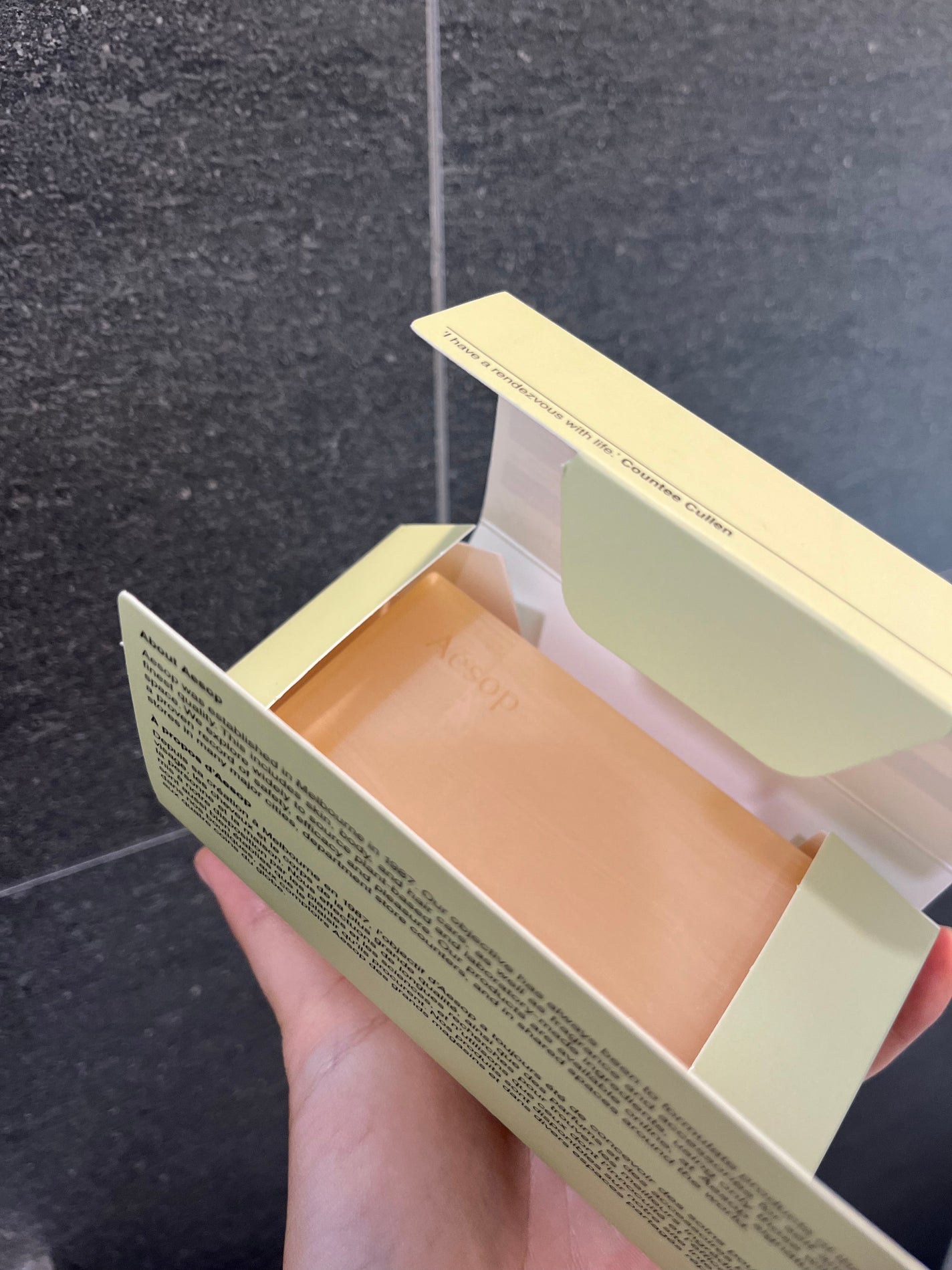 ボディ クレンジング スラブ/Aesop/ボディ石鹸を使ったクチコミ(1枚目)