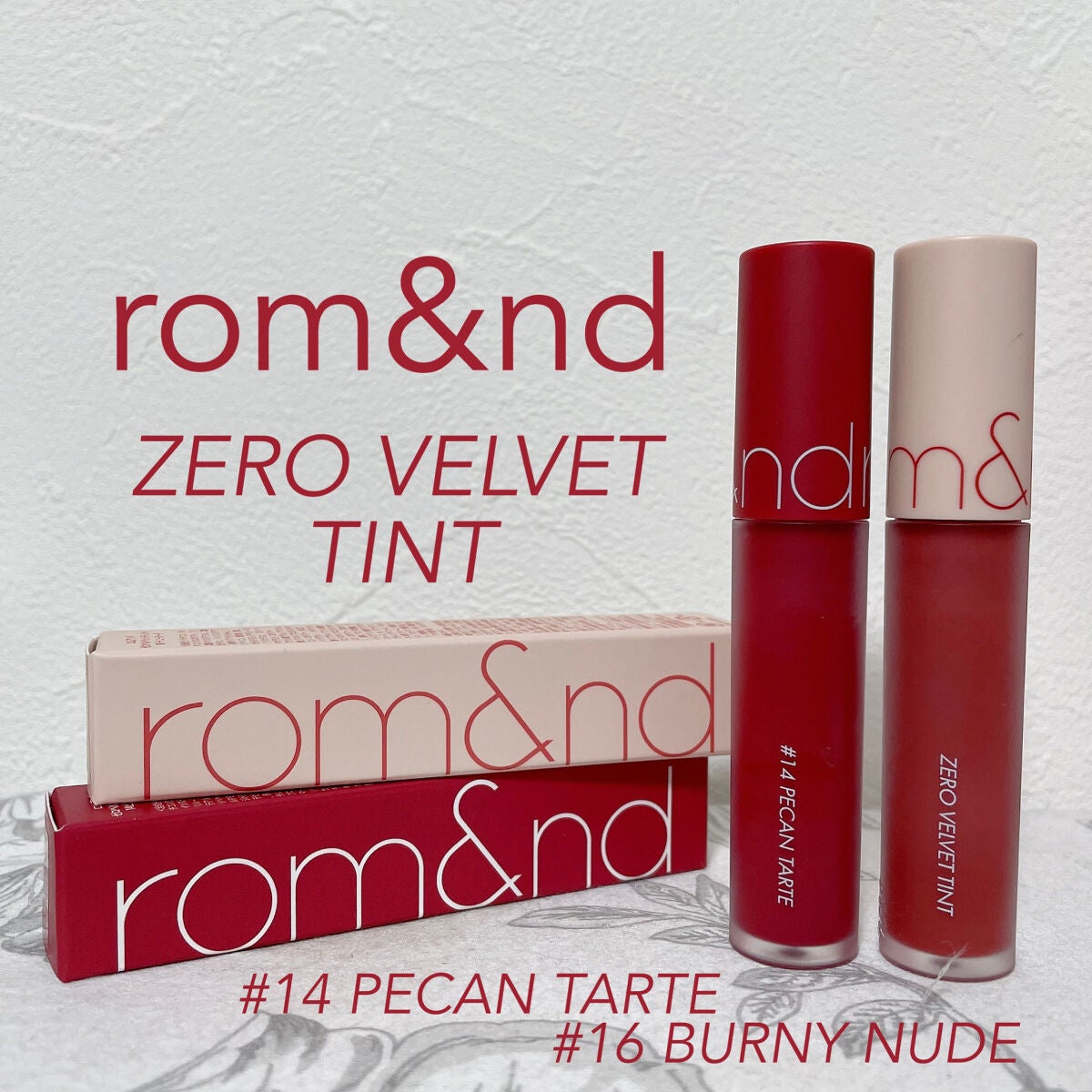 ゼロベルベットティント/rom&nd/リップティントを使ったクチコミ(1枚目)