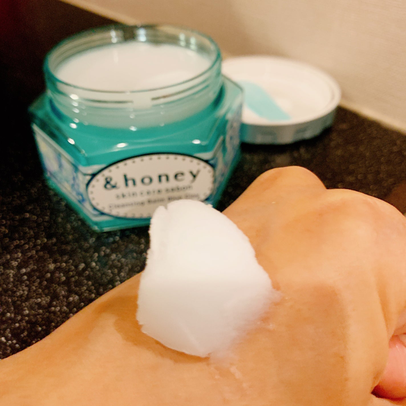 アンドハニー サボン クレンジングバーム ブルークレイ/&honey/クレンジングバームを使ったクチコミ(3枚目)