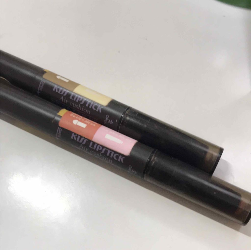 NOVO novo キス リップスティック エアクッションのクチコミ「今朝は時短メイクです💄
novo のkiss lipstick air cushionアイシャ.....」（1枚目）