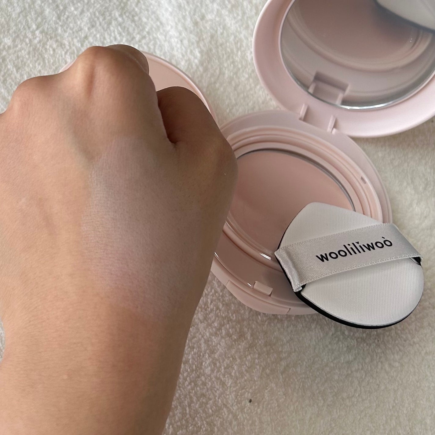 エッグサンクッション/wooliliwoo/日焼け止めローションを使ったクチコミ(3枚目)