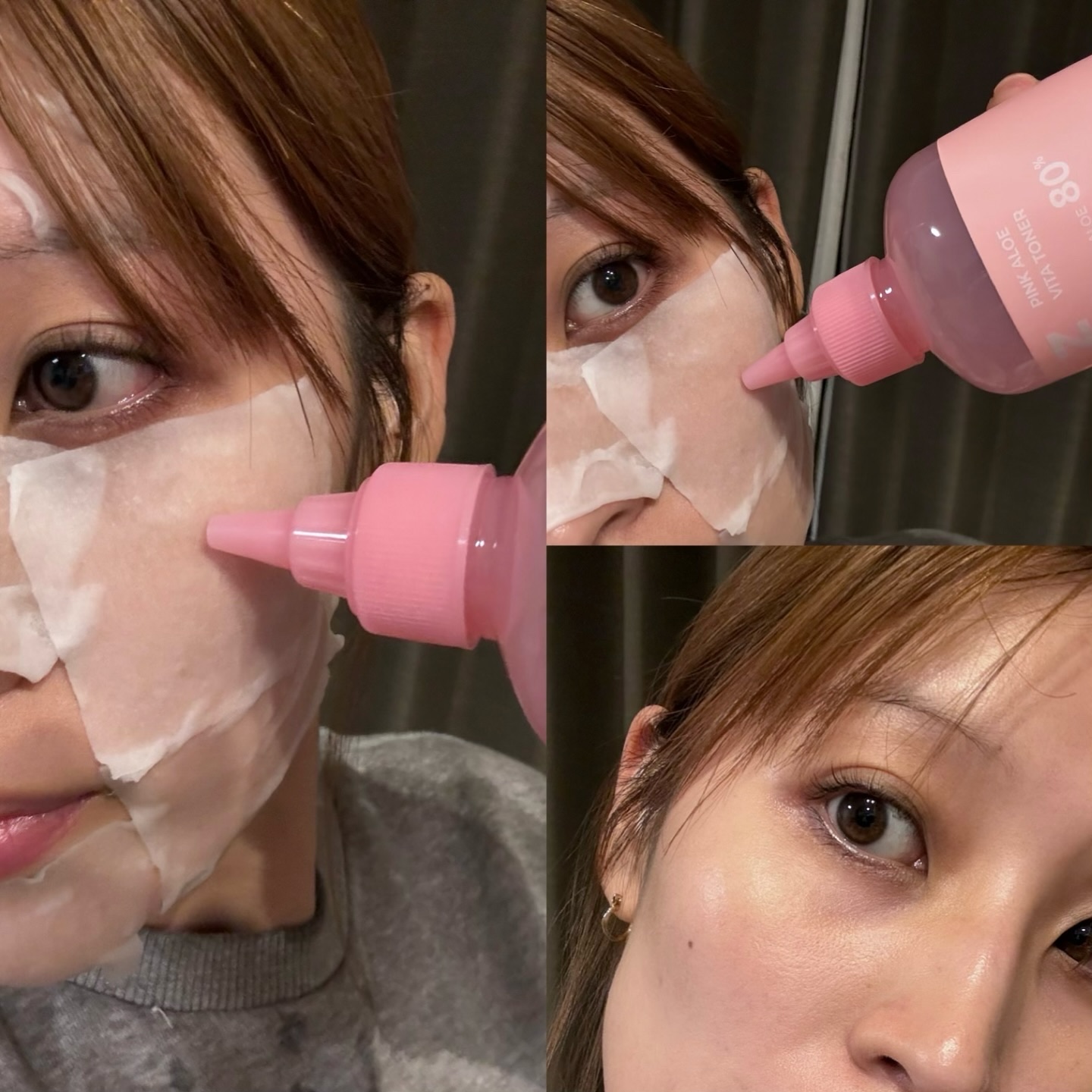 ピンクアロエムチンセラム/APRILSKIN/美容液を使ったクチコミ（3枚目）