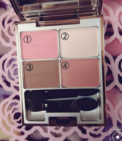 マカロングロウアイズ/LUNASOL/アイシャドウパレットを使ったクチコミ(2枚目)