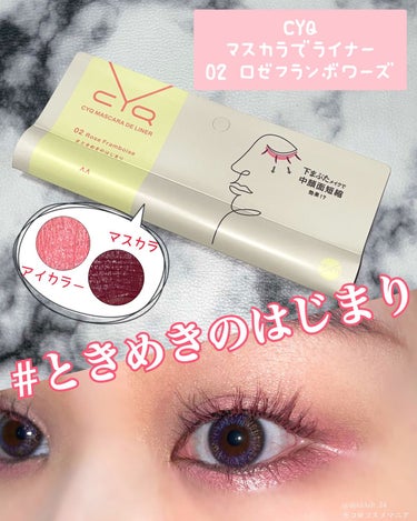 CYQ MASCARA DE LINER 02 ロゼフランボワーズ/CYQ/マスカラを使ったクチコミ（1枚目）