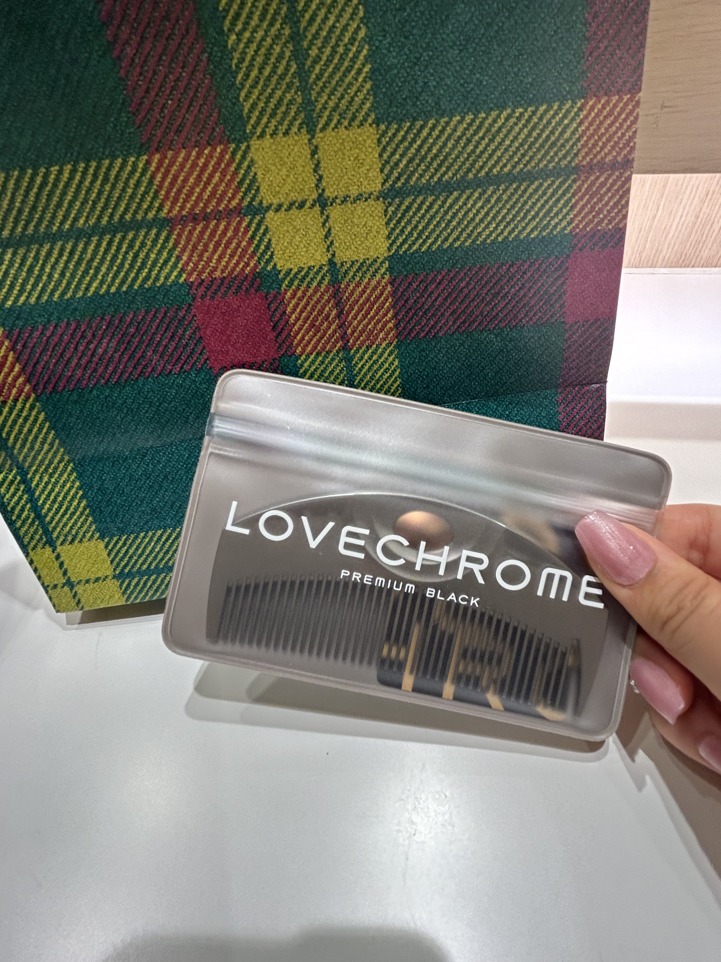 PG ツキ プレミアムブラック/LOVECHROME/ヘアコームを使ったクチコミ（1枚目）