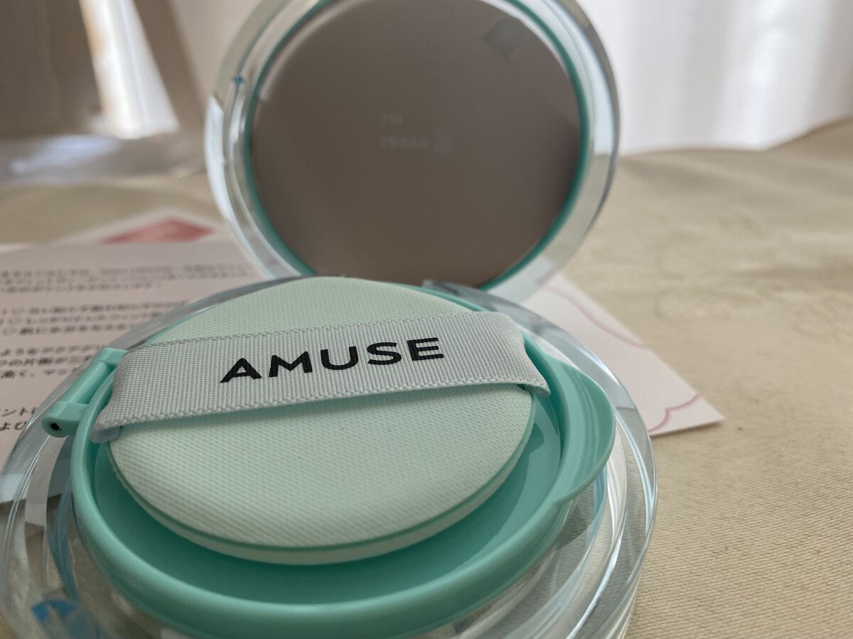 メタフィットヴィーガンクッション/AMUSE/クッションファンデーションを使ったクチコミ（2枚目）