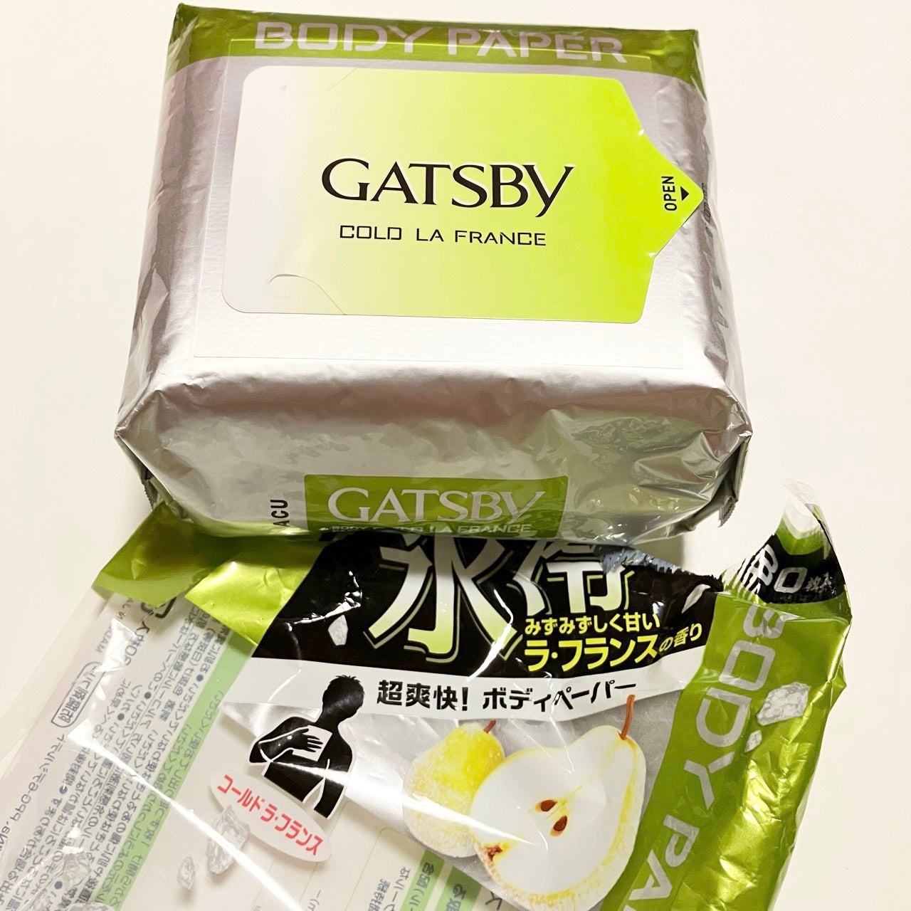 アイスデオドラントボディペーパー アイスフルーティ/ギャツビー/ボディシートを使ったクチコミ(4枚目)
