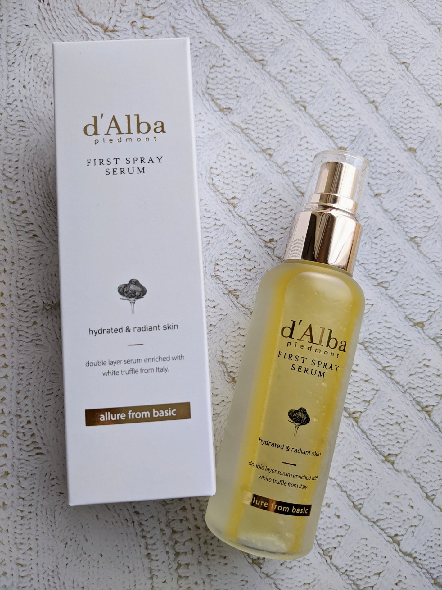 ダルバ ホワイトトリュフファーストスプレーセラム/ダルバ/ミスト状化粧水を使ったクチコミ(1枚目)