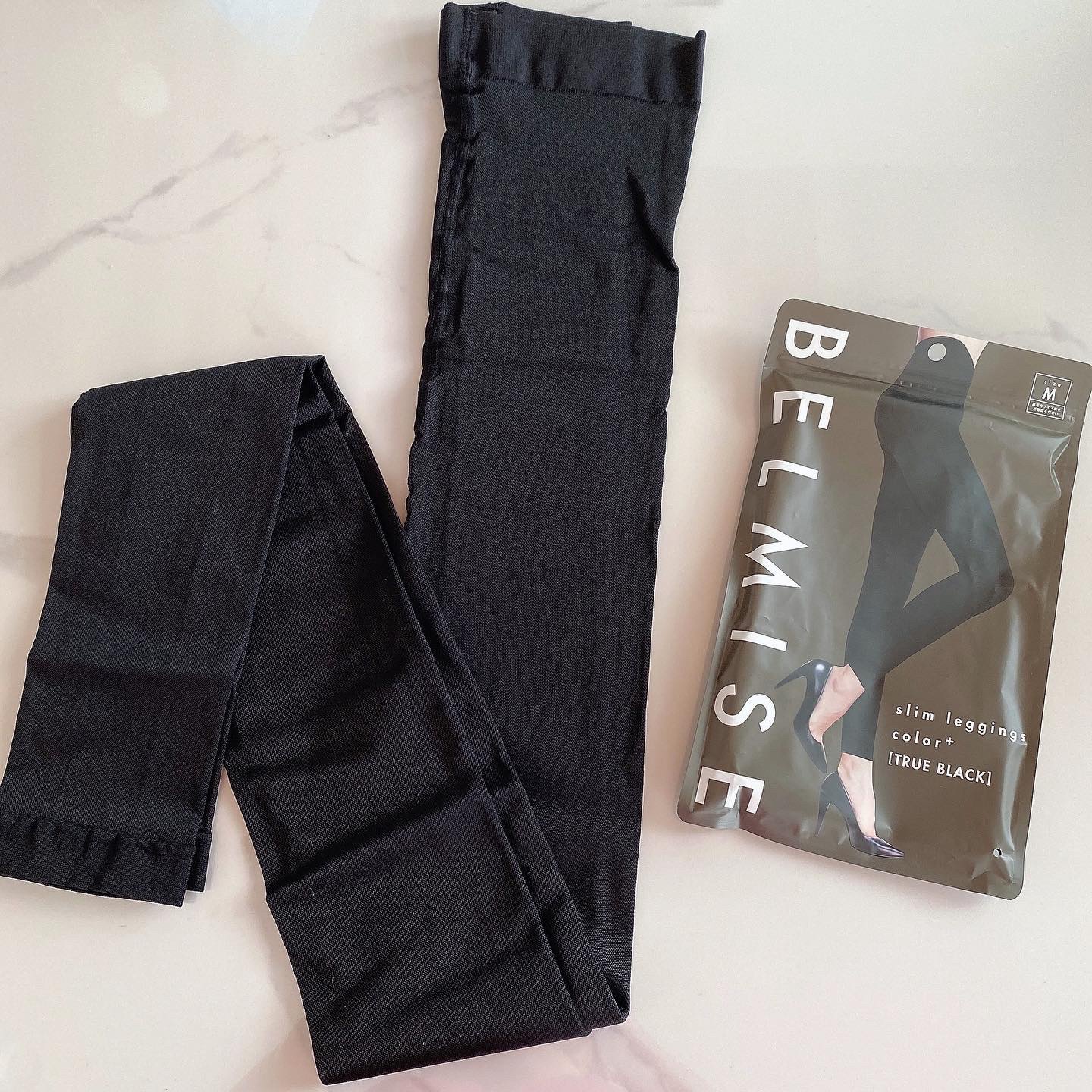 スリムレギンス color+/BELMISE/着圧ソックス・レギンスを使ったクチコミ（2枚目）