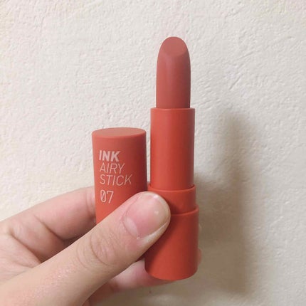 インク エアリー ベルベット スティック/PERIPERA/口紅を使ったクチコミ(3枚目)