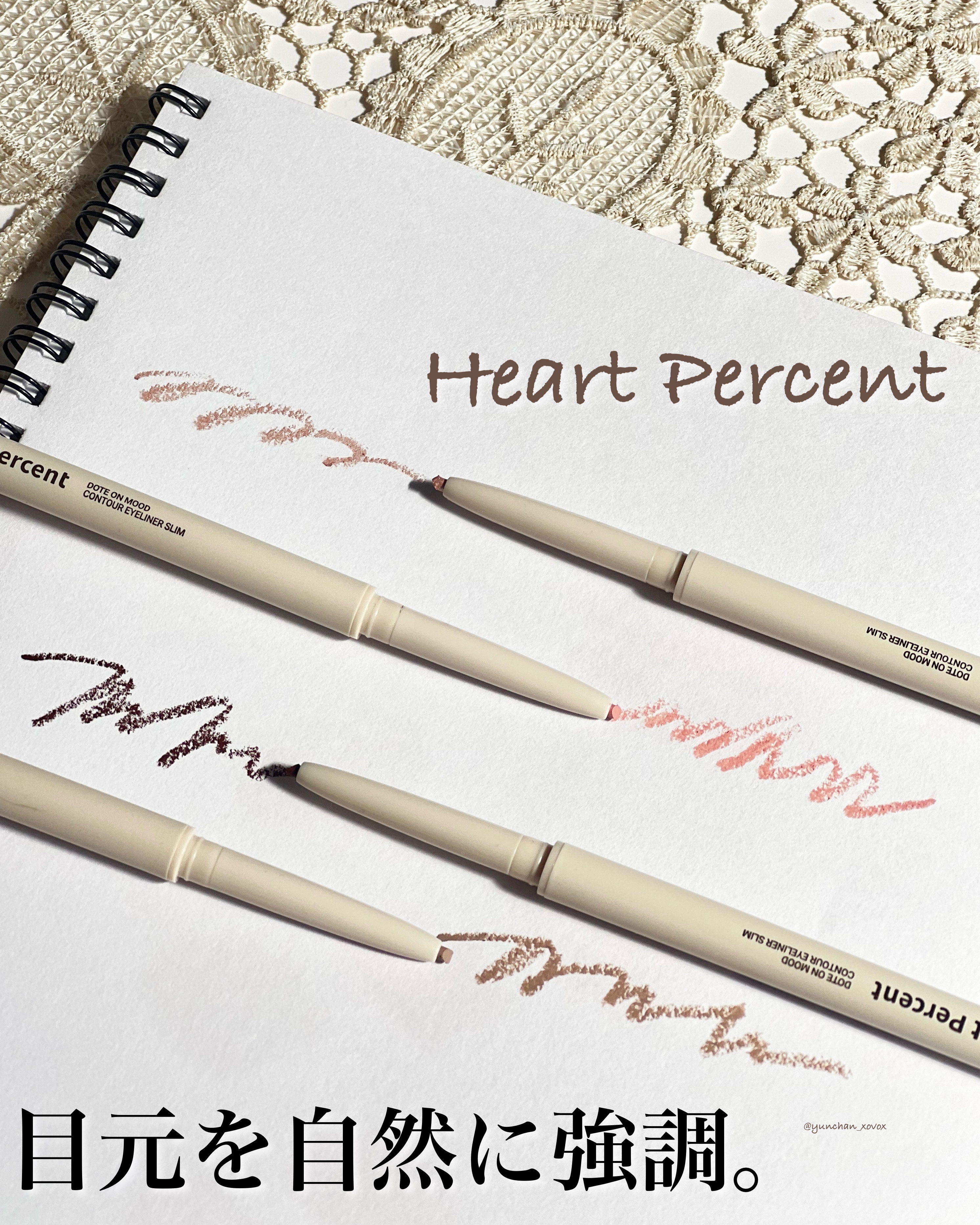 ドットオンムードジェルアイライナーペンシル/Heart Percent/ジェルアイライナーを使ったクチコミ（1枚目）