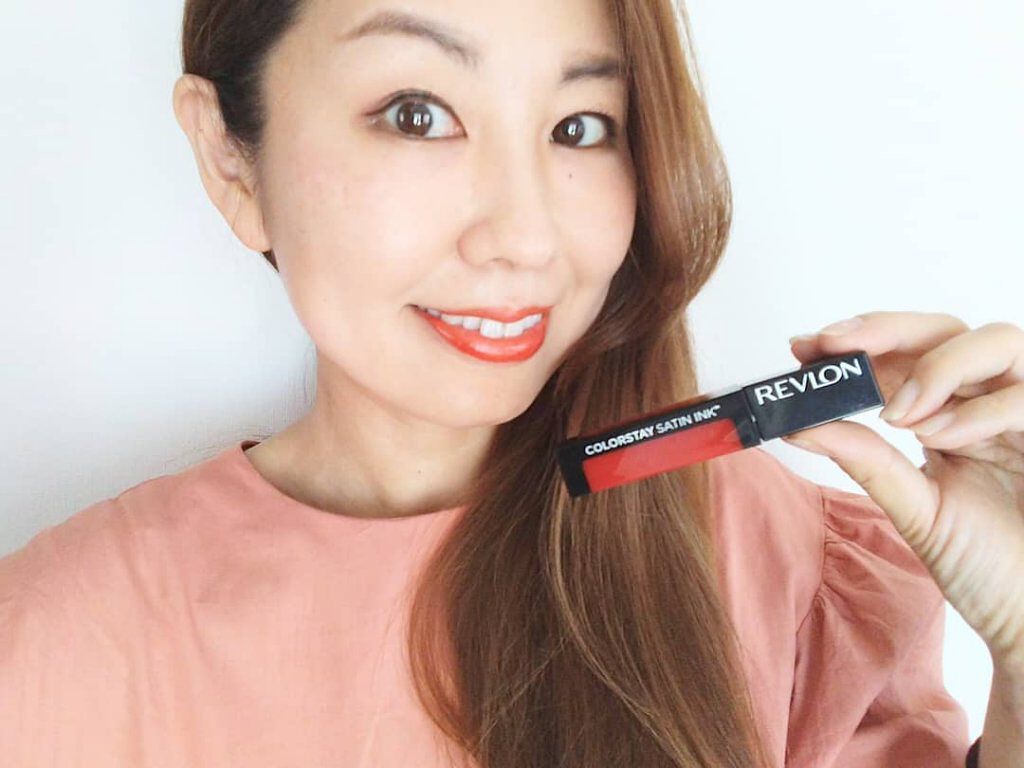 カラーステイ サテン インク/REVLON/口紅を使ったクチコミ（3枚目）