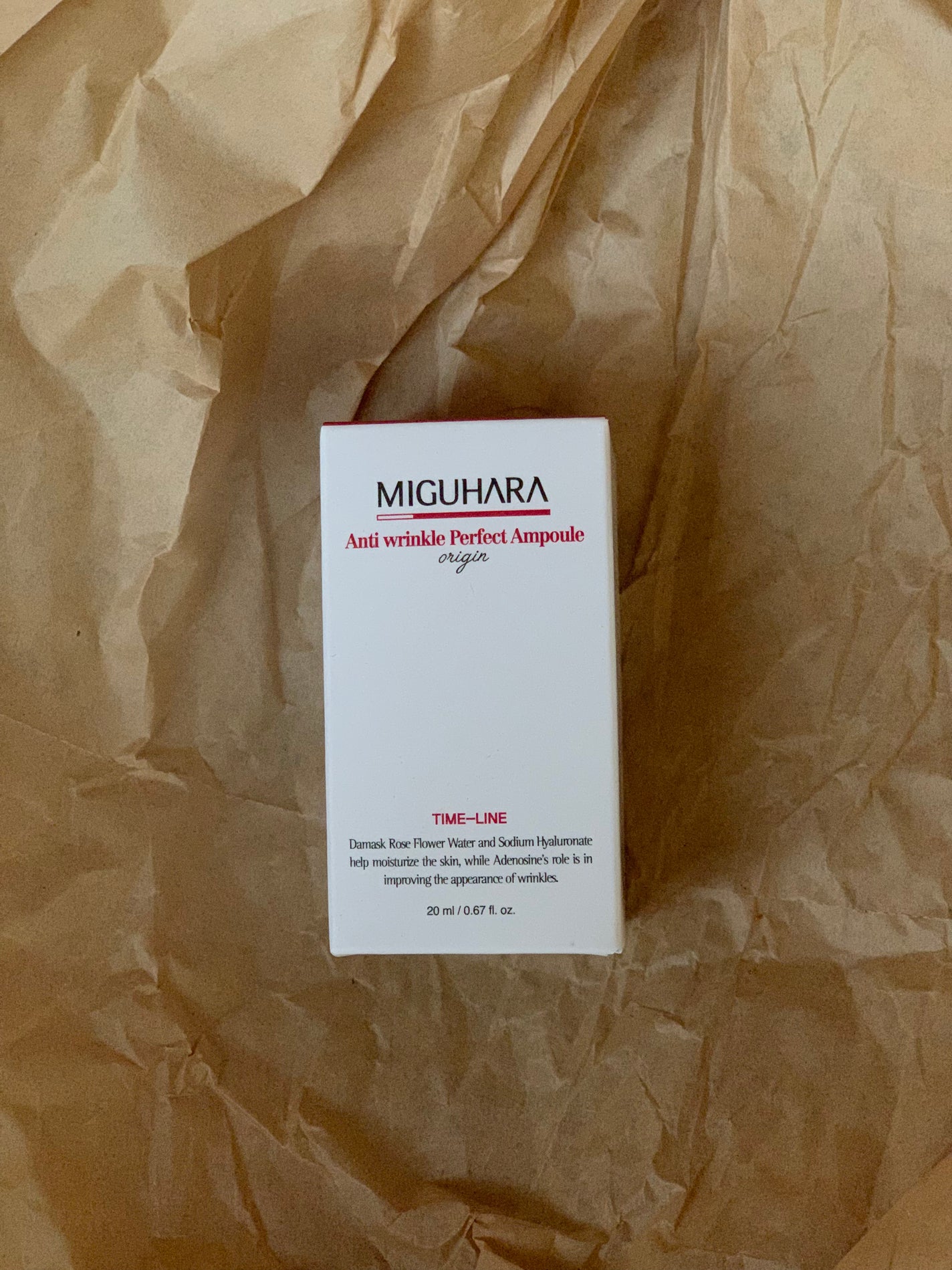 アンチリンクルエフェクトアンプルオリジン/MIGUHARA/美容液を使ったクチコミ(1枚目)