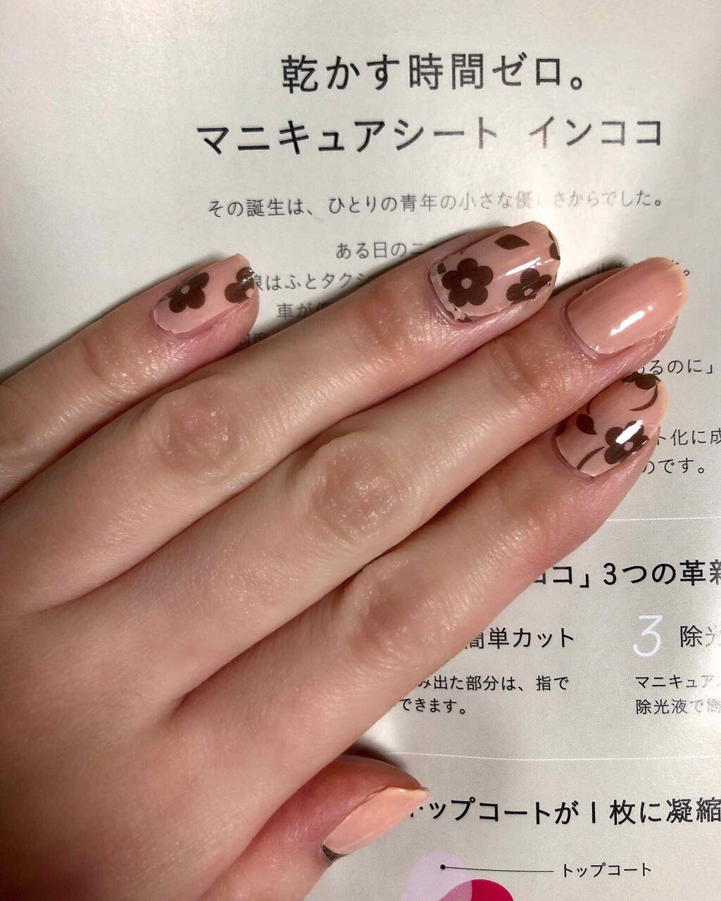 INCOCO インココ マニキュアシート/インココ/ネイルシールを使ったクチコミ(2枚目)