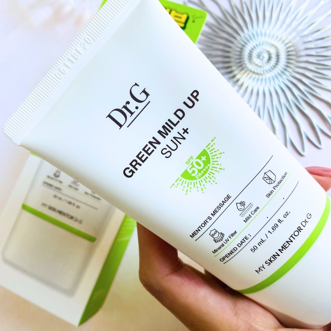グリーンマイルドアップサンプラス/Dr.G/日焼け止めクリームを使ったクチコミ（1枚目）