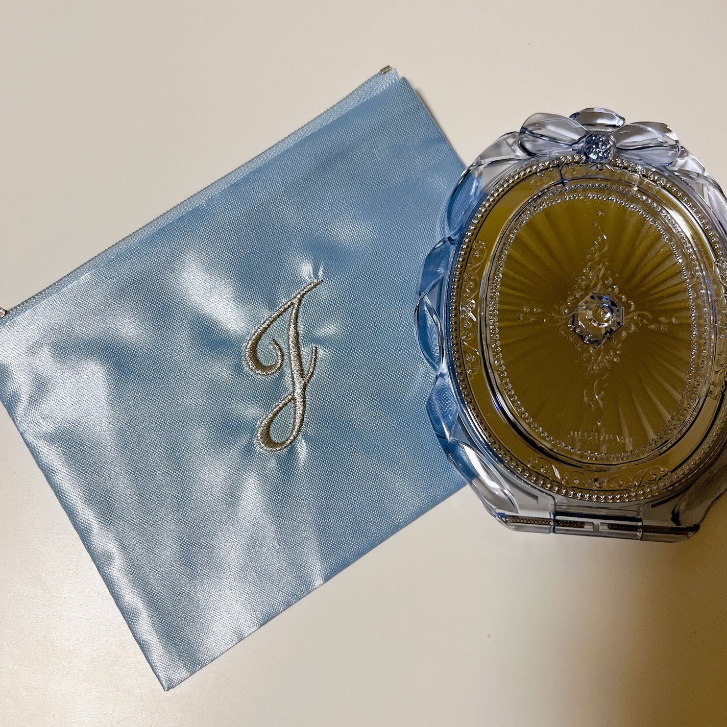 サムシングピュアブルー コンパクトミラー Ⅱ/JILL STUART/その他化粧小物を使ったクチコミ(1枚目)