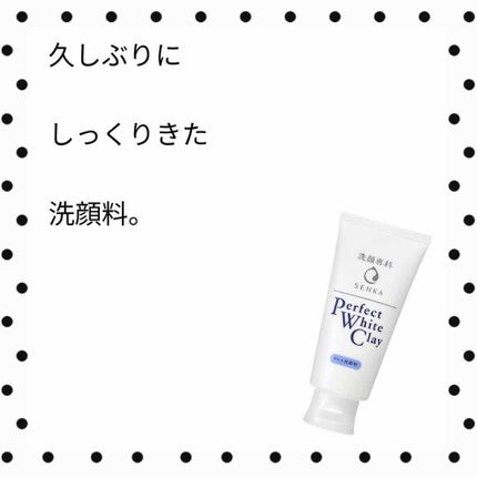 パーフェクトホワイトクレイ/SENKA(専科)/洗顔フォームを使ったクチコミ(1枚目)