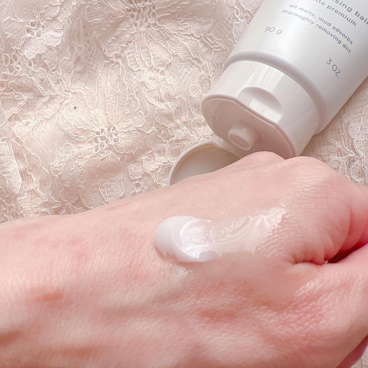 オイルクレンジングバーム ホワイトプレミアム/ONE STONE TWO BIRDS/クレンジングバームを使ったクチコミ(4枚目)