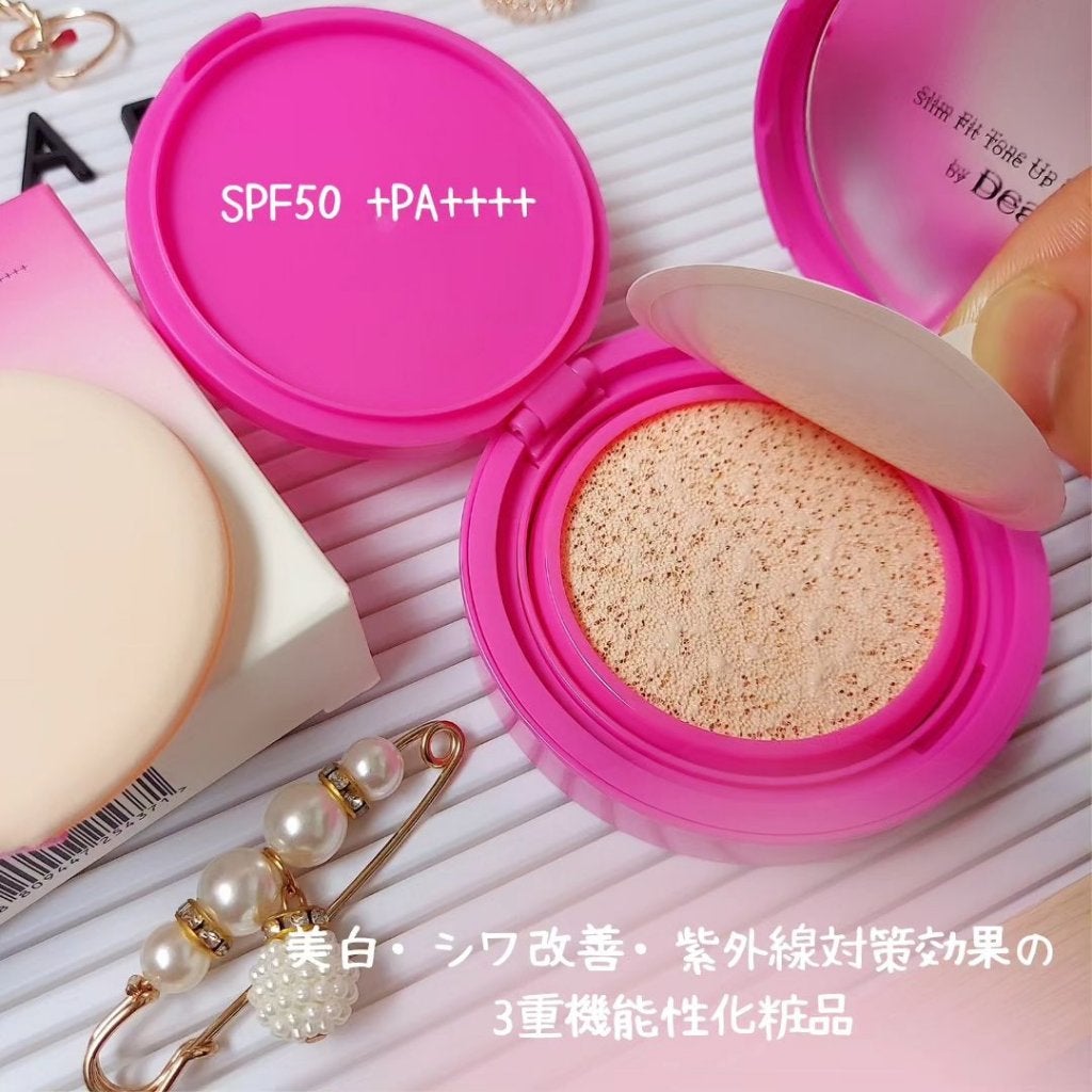 スリムフィットトーンアップサンクッション/Dear.A/日焼け止めローションを使ったクチコミ(2枚目)