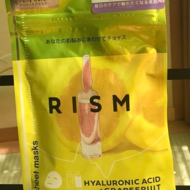 デイリーケアマスク ヒアルロン酸＆グレープフルーツ/RISM/シートマスク・パックを使ったクチコミ（1枚目）