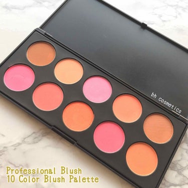 🔸bh cosmetics🔸
🔹Professional Blush-10 Color Blush Palette🔹
     価格＄9.99+送料


Nude Blushと同様シンプルなパッケージが