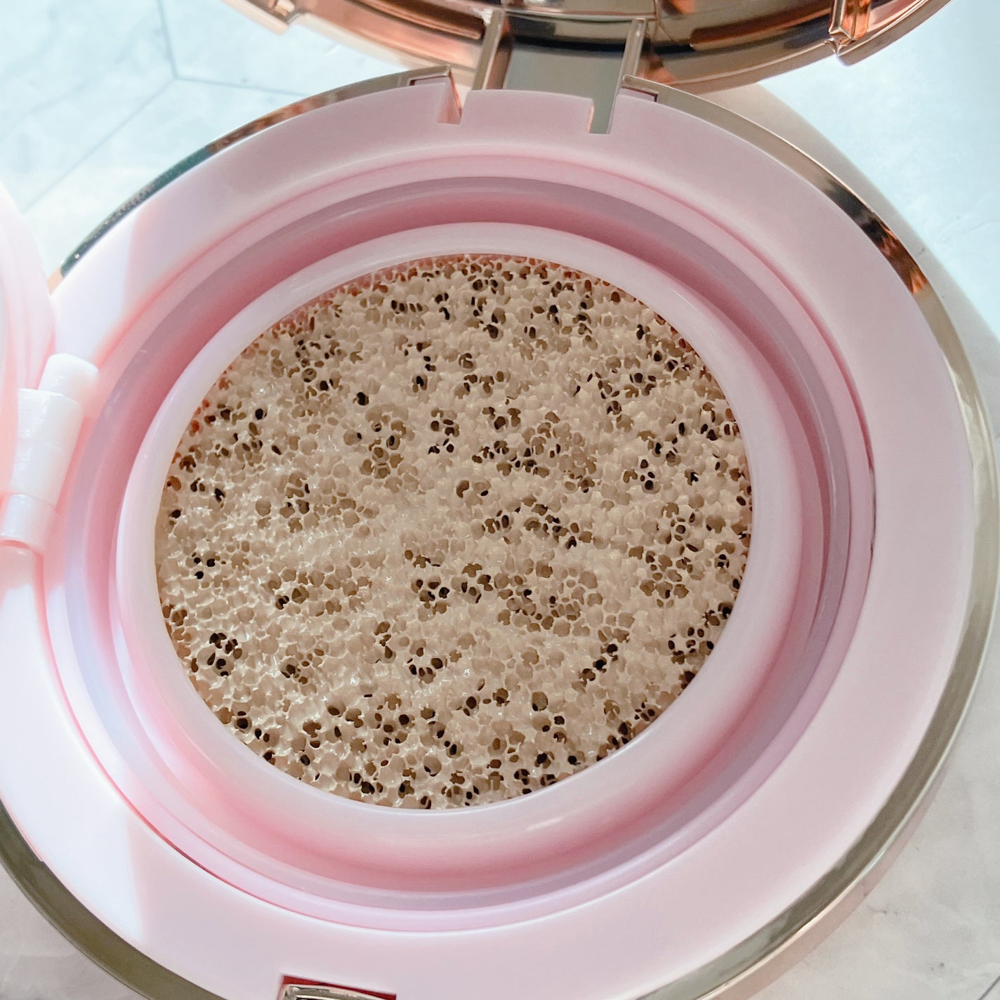 ピンクティーツリーカバープライマークッション/APLIN/クッションファンデーションを使ったクチコミ(2枚目)