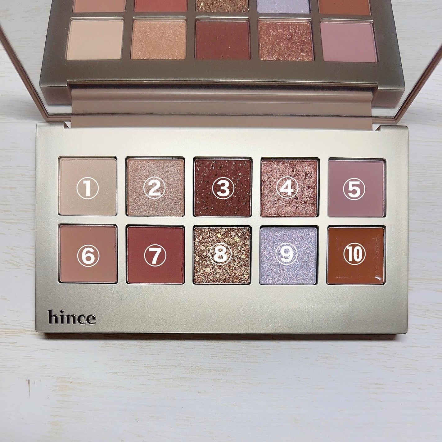 Kanon 카논@ブライト春夏 on LIPS 「『hince/NewDepthEyeshadowPalette..」(4枚目)