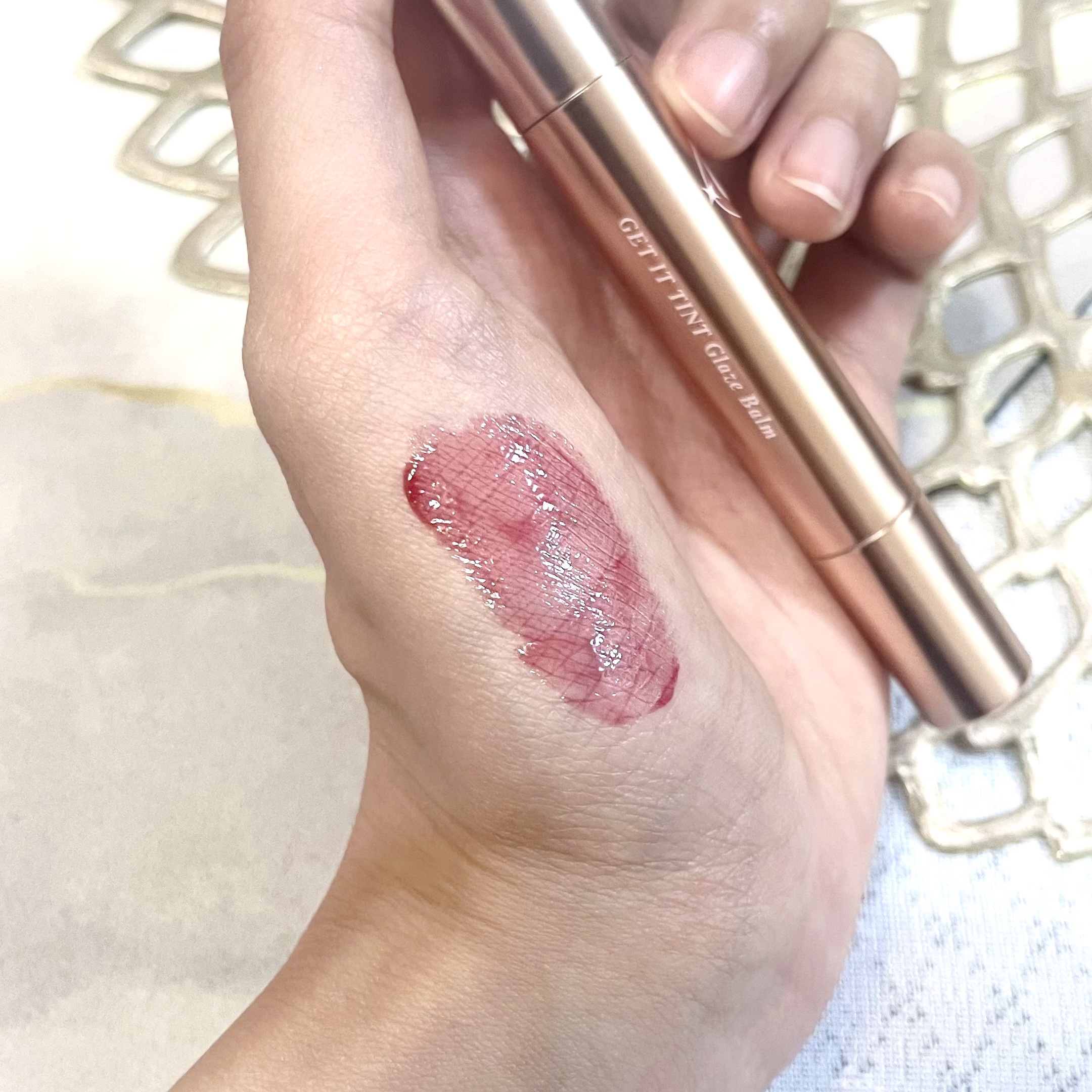 ゲットイットティントグレーズバーム/TONYMOLY/リップティントを使ったクチコミ（2枚目）